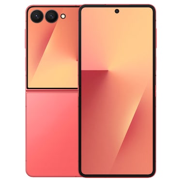 Samsung Galaxy Z Flip7 Smartphone, 256 GB, Coral Red, Single SIM, 12 GB RAM, 5G