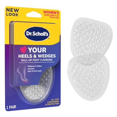 Dr.Scholl's Ball of Foot Cushions for Women 1 Pair, Size 6 to 10