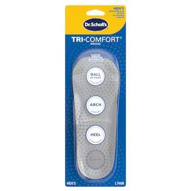 Dr.Scholl's Tri-Comfort Insoles for Men, 1 Pair, Size 8 to 14