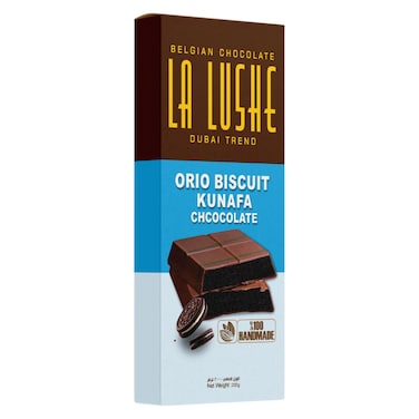La Lushe Orio Biscuit Kunafa Chocolate, 200g