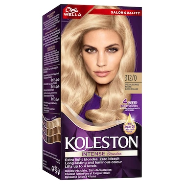 Wella Koleston Intense Blondes Hair Colour, 312/0 Special Blonde Nature, 130ml