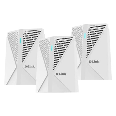 دي-لينك راوتر AX5400  شبكة نظام واي فاي ثلاثي النطاق 6 موديل DIRX5480، 3 قطع، أبيض