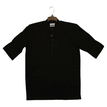 Outdoor Men's Long Sleeve Kaftan Shirt, Navy, S-3XL