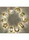 Excefore Ramadan Eid String Light, Star Fairy String Lights for Eid Festival Bedroom Garden Decorations (Not Include Battery)