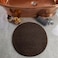 La Collection Home Round Bath Mat Dark Brown, 53cm