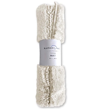 Karleen Decor Loop Microfiber Bath Mat Ivory, 40x60cm