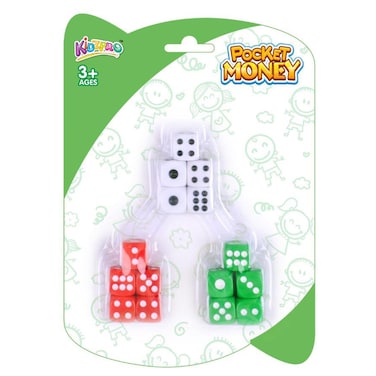 KidzPro Pocket Money Dice Game, 15 PCS