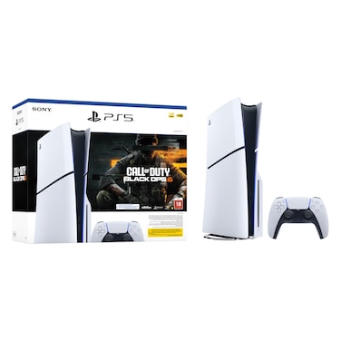 Sony PlayStation 5 Disc-Free Console, Standard, with DualSense Wireless Controller and Call of Duty Black Ops 6 Bundle