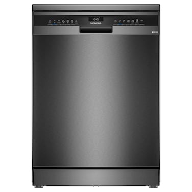 Siemens iQ300 Freestanding Dishwasher, SN23HC25MM, 14 Place Settings, 60 cm, EasyStart Program, Brushed Black