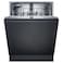 Siemens iQ100 Built-in Dishwasher, SN616X00AM, 12 Place Settings, 60 cm, HygienePlus Function, Black