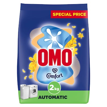 Omo Automatic Laundry Detergent Powder, Touch of Comfort, 2kg