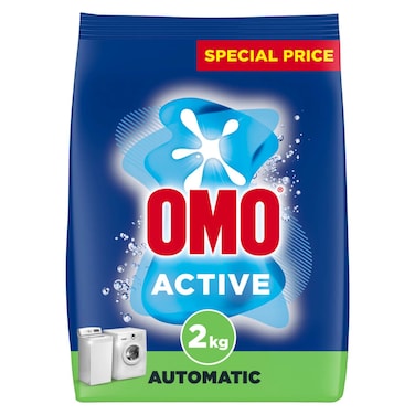 Omo Automatic Powder Laundry Detergent, Active, 2kg