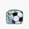 Lunch/Cooler Bag-Football-3D Effect-1 Cmprt- (Polyester) Light Blue \ 24.5X10X21