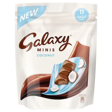 Galaxy Minis Coconut Milk Chocolate Bars, 137.5g