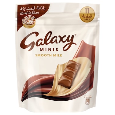 Galaxy Minis Smooth Milk Chocolate Bars, 137.5g