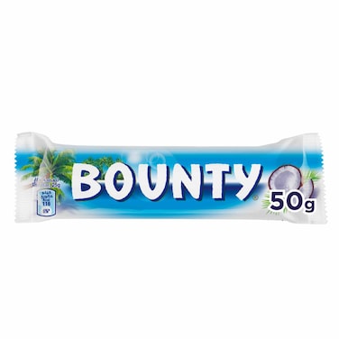 Bounty Chocolate Bar 50g