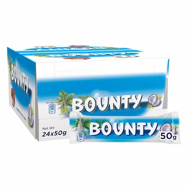 Bounty Chocolate Pack of 24x50g