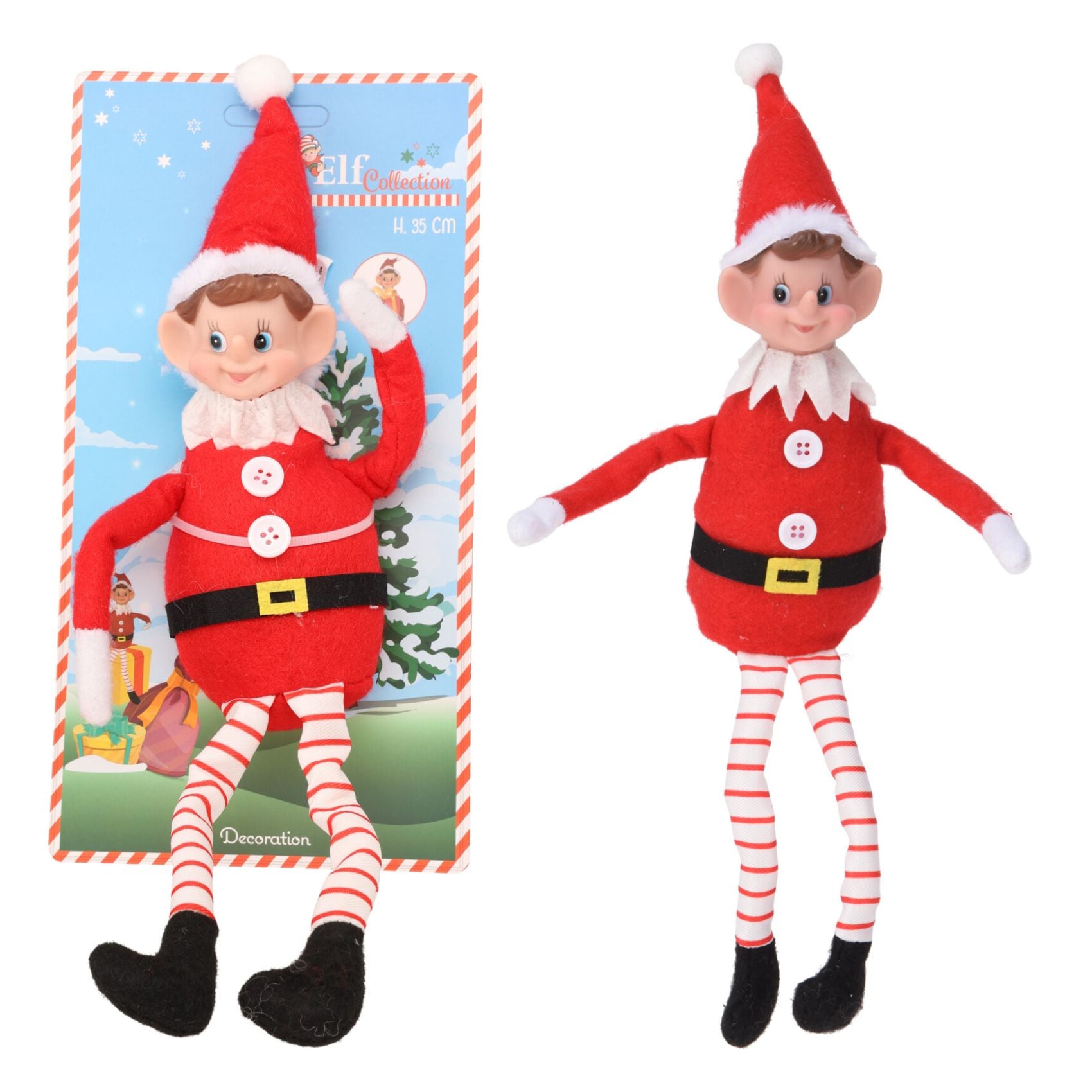 The Elf On The Shelf Weihnachtsbaum-Pyjama – Oberteil Mit Baum-Motiv & Karierte Hose, Scout Elf Outfit