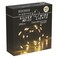 Christmas 80 LED Silver Wire Lights, Warm White, 395cm