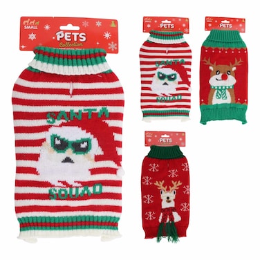 Christmas Sweater for Pets, 3 Assorted