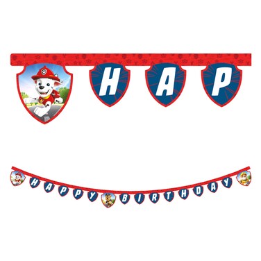Paw Patrol Happy Birthday Die-Cut Paper Banner