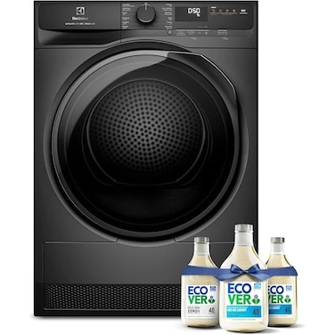 Electrolux 8KG Front Load Heat Pump Dryer, 13 Programs 4 Star, Premium Tumble Dryer, Digital Display &amp; Eco Inverter Motor, High Efficiency, EDH803J5SC + Free 6-Month Supply of Ecover Laundry Detergent
