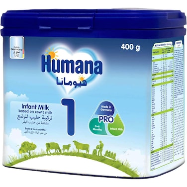 Humana 1 Probalance Infant Formula baby milk 0-6 months, 400g