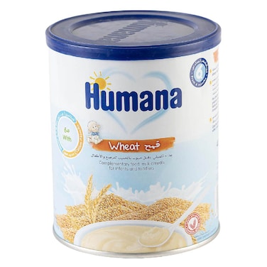 Humana Milk Cereals for Infant and Toodlers, Wheat, from 6 Months, 400g