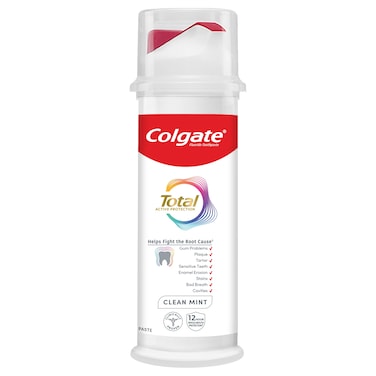 Colgate Total Clean Mint Toothpaste Pump, 100ml