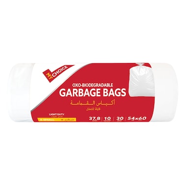 MyChoice Garbage Bags Roll 30 Bags, Extra Small, 10 Gallon