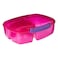 Sistema Triple Split Lunch Box and Yogurt Pot, 2L