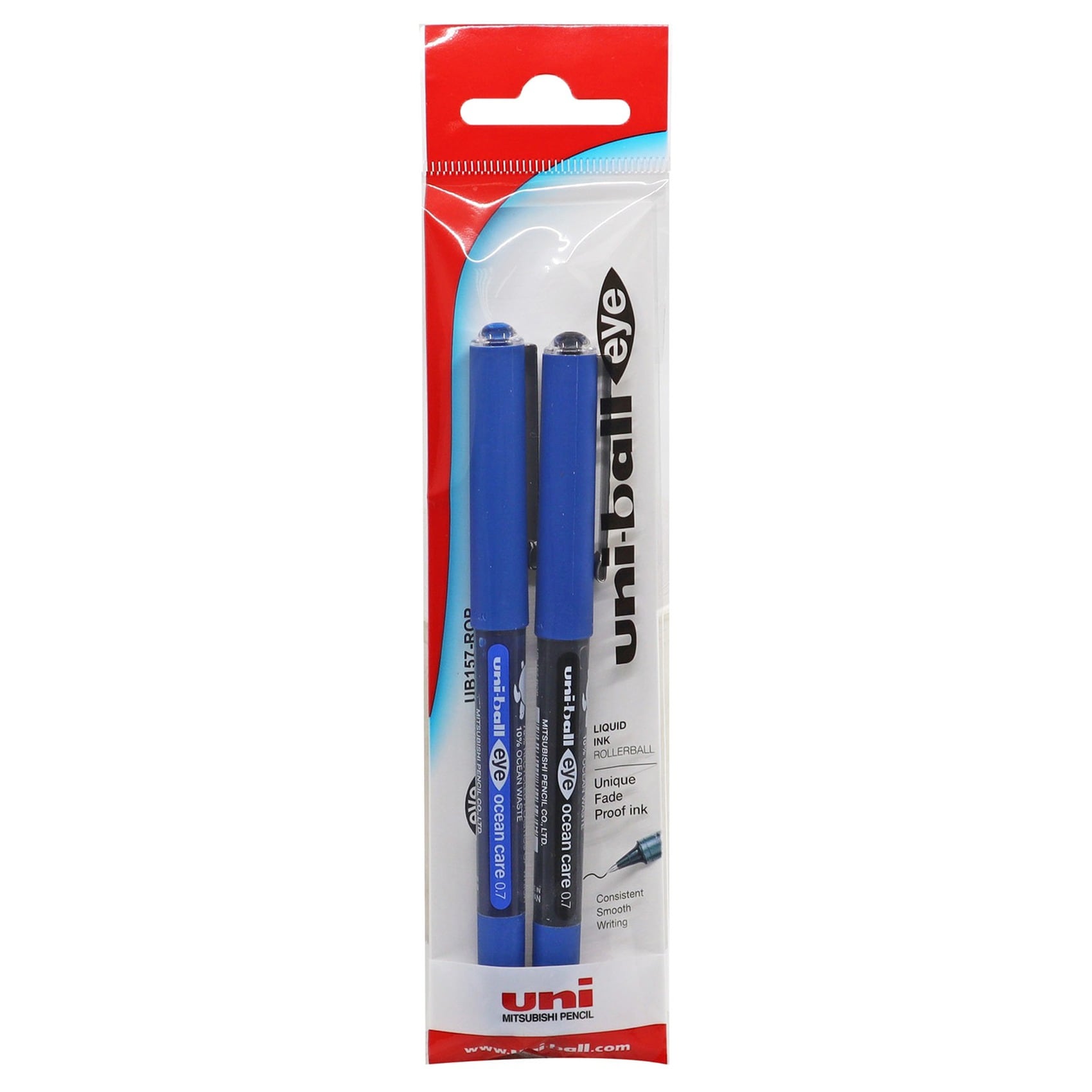 Quick Dry Gel Pen – 2er Pack, Schnell Trocknende Tinte, Blau – Perfekt Fürs Büro, Schule & Notizen