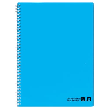 Sept Couleur A4 Notebook, Blue