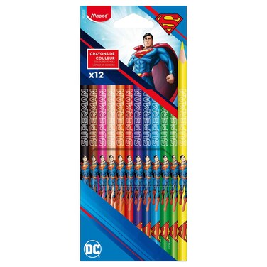 Maped Superman Colour Pencils, 12 PCS