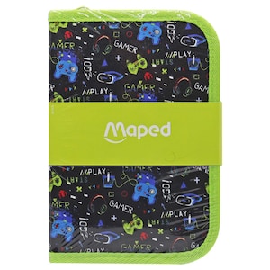 Maped Gaming Design Filled Pencil Case, 21 PCS