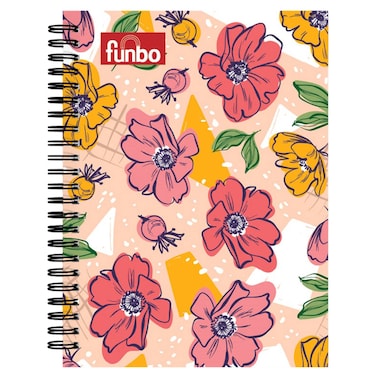 Funbo Petals Design A4 Notebook, 80 Sheet
