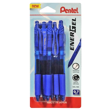 Pentel Energel 0.7mm Roller Pen, 8 Pcs