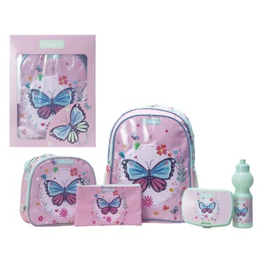 Nomad Butterfly Printed 5-in-1 Primary Backpack Set, 16inch