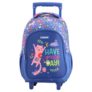 Nomad Cat Printed Trolley Bag 34556, 16inch