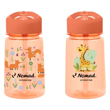 نوماد قارورة ماء بفوهة سيبر، 0.38 لتر - برتقالي