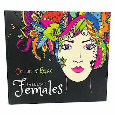 Colour N Relax Fabulous Females Colour Book