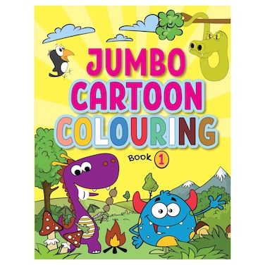 Jumbo Cartoon Colouring Book