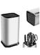 sancak Universal Knife Block Without Knives with Extra Slots for Scissors &amp; Sharpening Rod, Rustproof Stainless Steel Kitchen Knife Holder (Style 1)