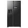 Samsung, 615L, AI Side by Side Refrigerator, Black, RS90F64D1FA