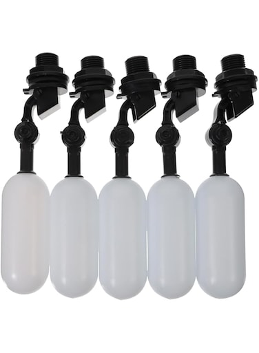 Hemobllo 5pcs Water Float Valve Automatic Waterer Bowl Fill Feed Tank Water for Water Trough Aquariums Aquaculture White