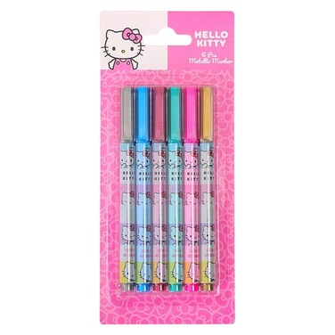 Sanrio Hello Kitty Metallic Marker, 6 PCS