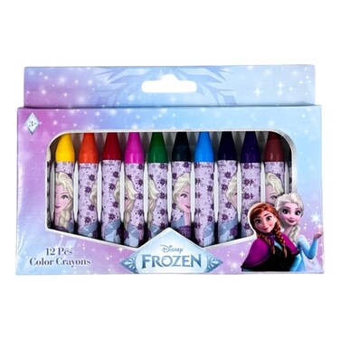 ديزني فروزن أقلام تلوين شمعية، 12 قطعة