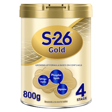 إس-26 غولد تركيبة حليب للنمو المرحلة 4  من 3 إلى 6 سنوات  800 غرام