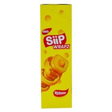 Nabati Siip Wrapz Richeese Cheese Flavour Coated Snack, 14.5g