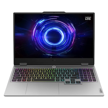 Lenovo LOQ 15IRX10 Laptop, Intel Core i7-13700HX, 24GB RAM, 512GB SSD, 8GB NVIDIA GeForce RTX 5050 Graphics, 15.6-Inch FHD IPS, Windows 11 Home, Luna Grey, 83JE00L0AX